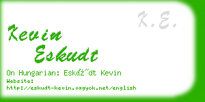 kevin eskudt business card